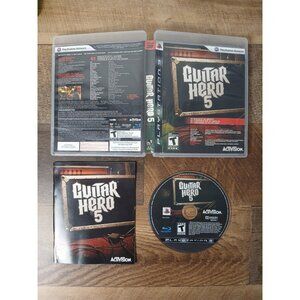 Guitar Hero 5 (Sony PlayStation 3, 2009) PS3 - Complete CIB - Tested